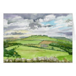 Northumberland Watercolor Landscape Card