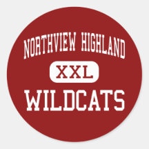 Northview Highland - Wildcats - Grand Rapids Round Stickers