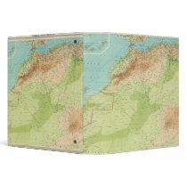 Northwest Africa with shipping routes 3 Ring Binders