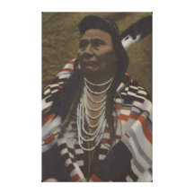 Northwest Indians - Chief Joseph of the Nez Stretched Canvas Print