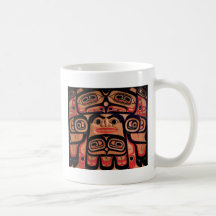 Northwest Native Eagle Screen Design Coffee Mug
