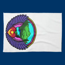 Northwest Sufi Camp dish towel kitchen towels