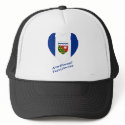Northwest Territories Flag Heart with Name hats by Vexillophile Northwest Territories Flag Heart with Name hats