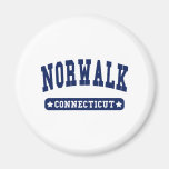 Norwalk Connecticut College Style tee shirts Fridge Magnets