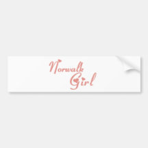 Norwalk Girl tee shirts Bumper Sticker