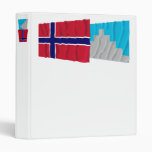 Norway and Akershus waving flags Binder