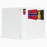 Norway and Finnmark waving flags Vinyl Binders