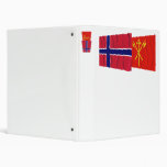 Norway and Sør-Trøndelag waving flags Vinyl Binders