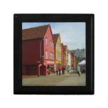 Norway, Bergen,painted houses on the waterfront Jewelry Box