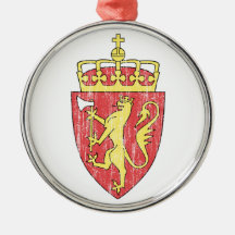 Norway Coat Of Arms Christmas Tree Ornaments