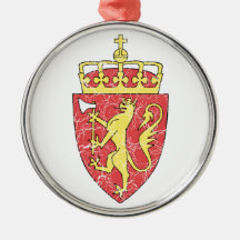 Norway Coat Of Arms Christmas Tree Ornaments