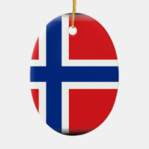 Norway Flag Christmas Tree Ornaments