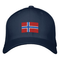 Norway flag embroidered flexfit wool hat embroidered baseball cap