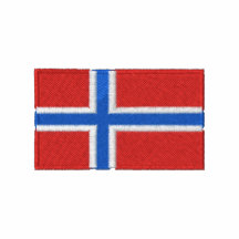 Norway flag embroidered men's polo shirt