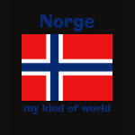 Norway Flag Map Text Ladies Baby Doll