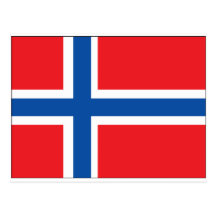 Norway Flag Postcard