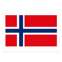 Norway Flag Postcard
