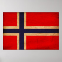 Norway Flag Print