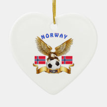 Norway Football Designs Ornaments