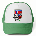 This adorable little panda is too cute! He's featured in front of a large flag from Norway and ready to play football and score some goals. This cute design is perfect for football players and soccer fans.