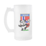 This adorable little panda is too cute! He's featured in front of a large flag from Norway and ready to play football and score some goals. This cute design is perfect for football players and soccer fans.