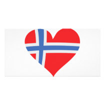 norway heart icon photo cards
