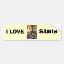 Norway, inside a Sami tent, Lapland Bumper Stickers