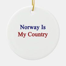 Norway Is My Country Christmas Ornaments