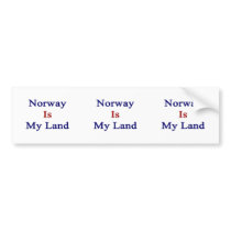 Norway Is My Land Bumper Stickers