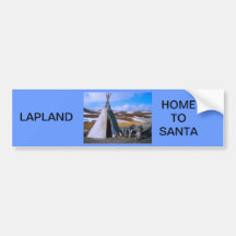 Norway, Lapland, Sami Settlement Bumper Stickers