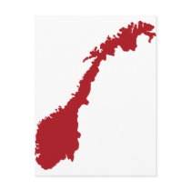 Norway Map postcards by Thinkdifferent Norway Map postcards