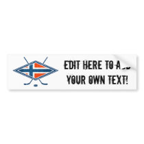 Norway Norge Ice Hockey Logo Bumper Stickers
