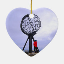 Norway, North Cape, globe symbol Ornament