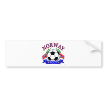 Norway soccer ball Designs Bumper Sticker