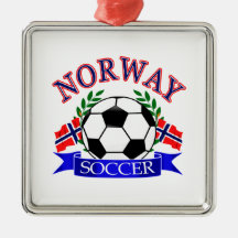 Norway soccer ball Designs Ornament
