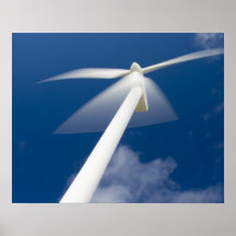 Norway, Sogn og Fjordane. Wind mill at KrÃ¥kenes. Print