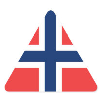 norway triangle stickers