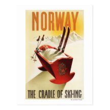 Norway - The Cradle of Skiing Postcards
