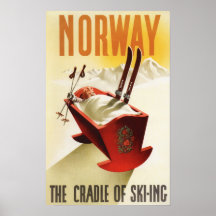 Norway - The Cradle of Skiing Print