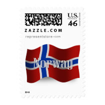 Norway Waving Flag Stamp
