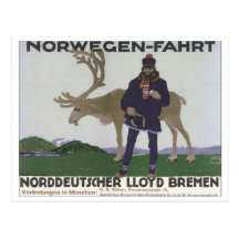 Norwegen-Fahrt Post Card
