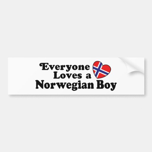 Norwegian Boy Bumper Stickers