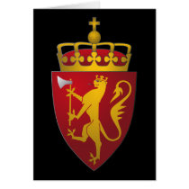 Norwegian Coat of Arms Greeting Card