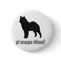 Norwegian Elkhound Buttons