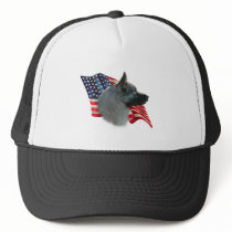 Norwegian Elkhound Flag hats