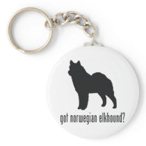 Norwegian Elkhound Keychain