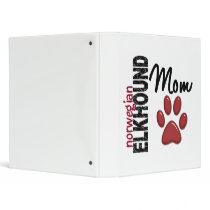 Norwegian Elkhound Mom 2 3 Ring Binder