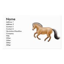 Norwegian Fjord Horse Business Card