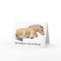 Norwegian Fjord Horse Greeting Card