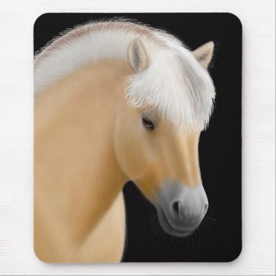 Norwegian Fjord Horse Mousepad by twopurringcats
